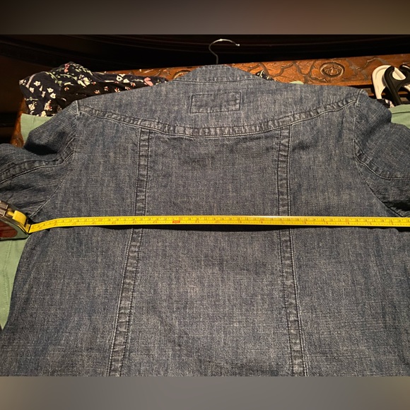 Live A Little Denim Jean Jacket 3/4 Sleeve Jacket Size M - Picture 7 of 7